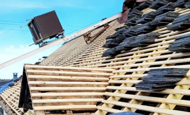 Rénovation d'une toiture en ardoise pour une maison mitoyenne à Bergerac, Bergerac, T-M Rénov