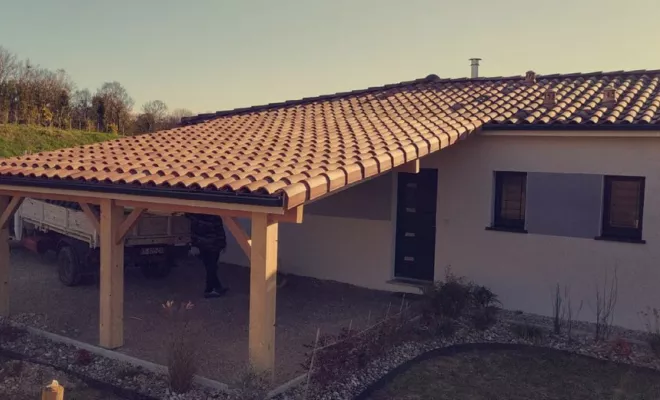 Carport doubles, Bergerac, T-M Rénov