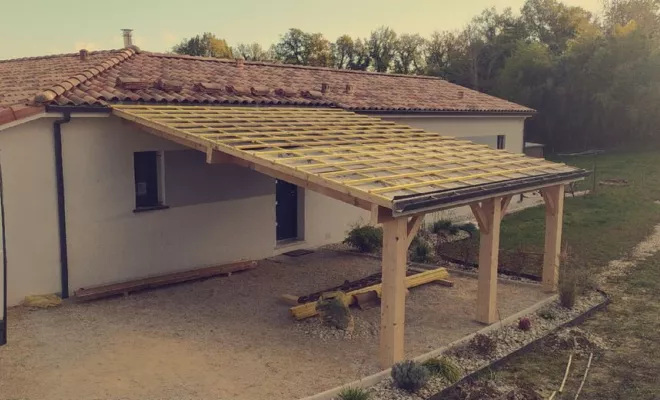 Carport doubles, Bergerac, T-M Rénov