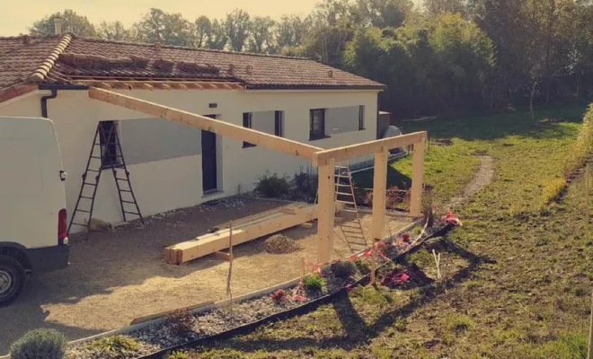 Carport doubles, Bergerac, T-M Rénov
